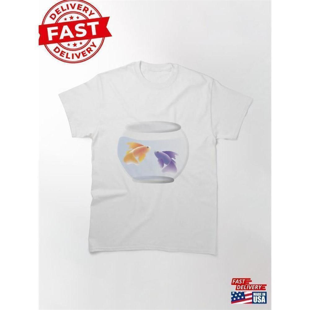 Swimming In A Fishbowl Surreal Quote Minimal Graphic T-Shirt